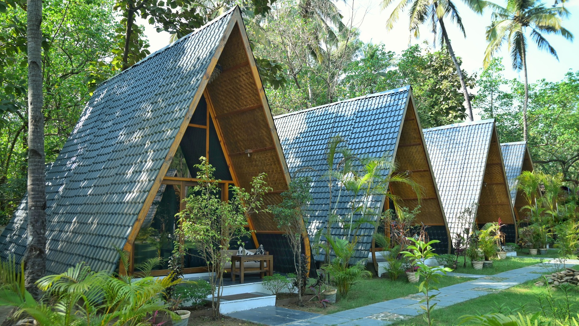 Boutique Yoga Resort in Palolem South Goa - LUMA A-frame huts